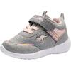 Sneaker KANGAROOS "KY-Chummy EV", Gr. 25, grau (grau, rosa), Textil, sportlich, Schuhe, mit praktischem Klettverschluss