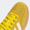 Sneaker ADIDAS SPORTSWEAR "BARREDA", Gr. 42,5, gelb, sanftes weiß, gum 3, Leder, Synthetik, sportlich, Schuhe