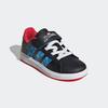 Klettschuh ADIDAS SPORTSWEAR "ADIDAS MARVEL SPIDER-MAN GRAND COURT E FÜR KINDER", Gr. 36, core schwarz, bright blau, pure ruby, Synthetik, sportlich, Schuhe