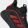 Basketballschuh ADIDAS SPORTSWEAR "OWNTHEGAME 3.0", Gr. 41, core schwarz, lucid rot, cloud weiß, Synthetik, Textil, sportlich, Schuhe