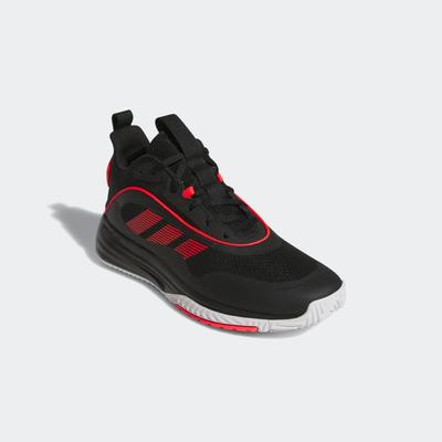 Basketballschuh ADIDAS SPORTSWEAR "OWNTHEGAME 3.0", Gr. 40, core schwarz, lucid rot, cloud weiß, Synthetik, Textil, sportlich, Schuhe Image