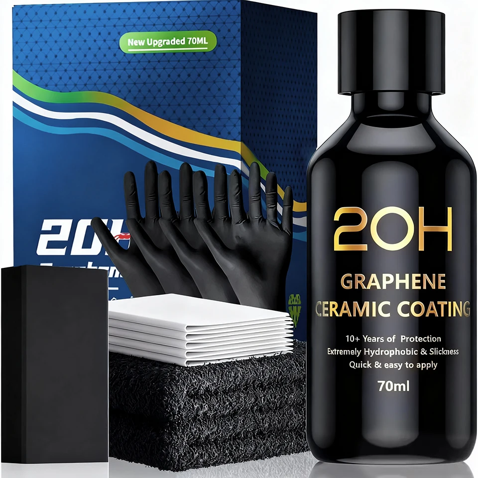 Graphen-Keramikbeschichtung 20 Stunden mit Selbstheilung und UV-Schienentechnologie, professionelle Autopflege, ab 10 Jahren Schutz Image