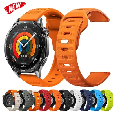 Silikon 22 mm 20 mm Uhrenarmband für Huawei Watch GT5 Pro/4 Pro 46 mm GT 5 4 Band GT 3 SE 2 42 mm HONOR Magic Watch 4 GS 3 Armbänder Image