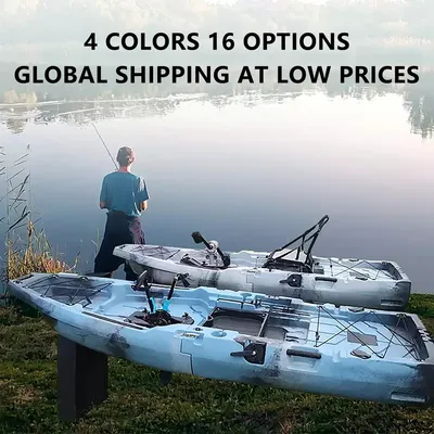 HDPE Modular Kayak Electric/Pedal-Driven Inflatable Kayak Portable Lightweight Fishing Kayak Canoe with Durable Accessories