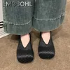 Wohnungen Müßiggänger Kristall Frau Schuhe Mesh Sandalen Karree Sommer Neue Luxus Casual Schuhe