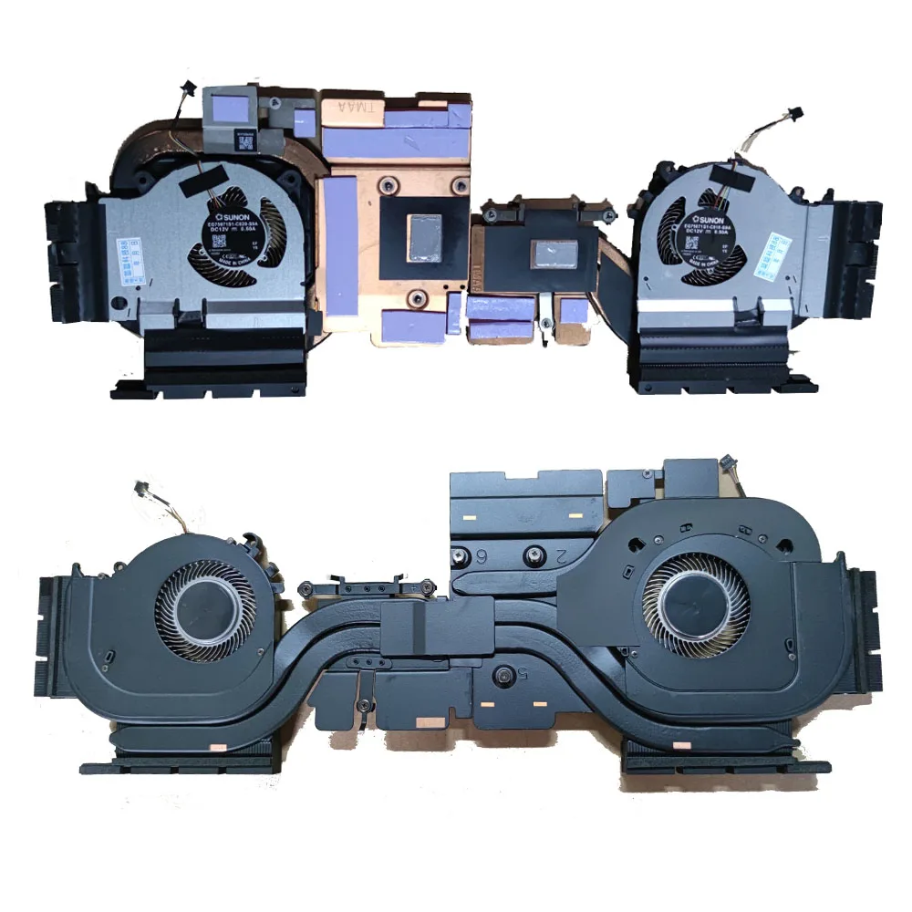 12V Computer CPU Kühlung Kühlkörper Lüfter für Xiaomi 15,6 Gaming GTX Ti 6G Edition EG75071S1-C010/C020-S9A Notebook Kühler Lüfter Image