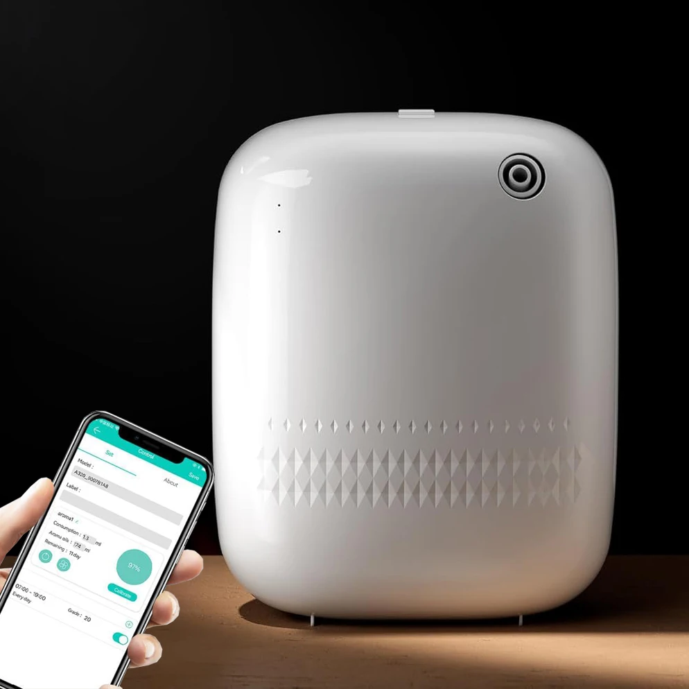 300 m3 intelligenter Duftöldiffusor, App-Steuerung, 400 ml, professioneller Aromadiffusor, elektrischer Geruch für Zuhause Image