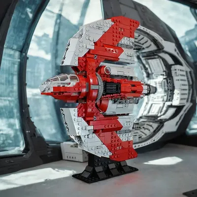 Ahsoka Tano's T-6 Jedi Shuttle MOD – 536-teiliges Bausteinset mit verbesserten Details Image