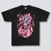 2025Dragon Ball Anime Print Mode Übergroßen Weißen T-Shirt Hip Hop Streetwear Männer T-shirt Sommer