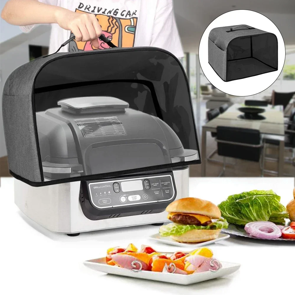 Luftfritteusen-Haube für Ninja Foodi Grill, langlebige Küchen-Staubkappe mit Aufbewahrungstaschen, wasserdichter Haushaltsgrill, Toaster, Staubschutz Image