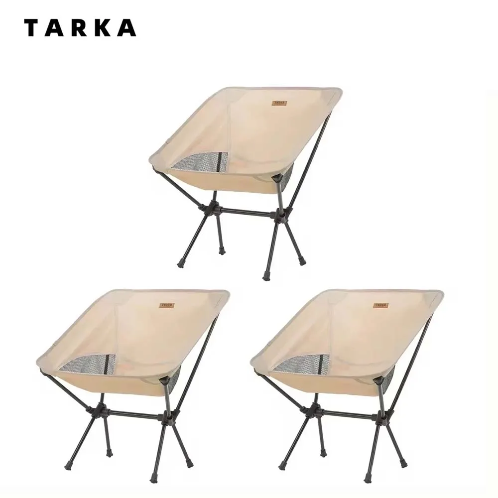 TARKA 3 Stück faltbare Campingstühle, leichter Klappstuhl, Toursit, Rucksackreisen, Reisen, Angeln, Stühle, Garten, Balkon