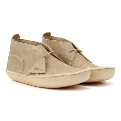 Clarks Originals Desert Rain Herren Stiefel Aus Veloursleder In Beige Image