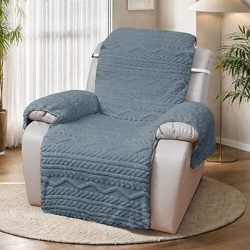 eleganter Jacquard-Einzelsesselbezug mit weichen und bequemen Armlehnen, Einzel-, Zweisitzer- und Dreisitzer-Sesselbezug zum Entspannen Image