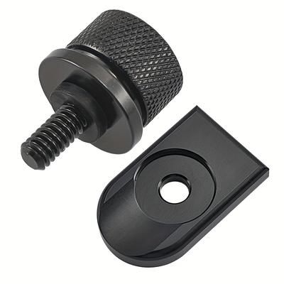 TEMU 1set Valve Seat Bolt Stopper Screw Installation Knob Cover For Softail Image