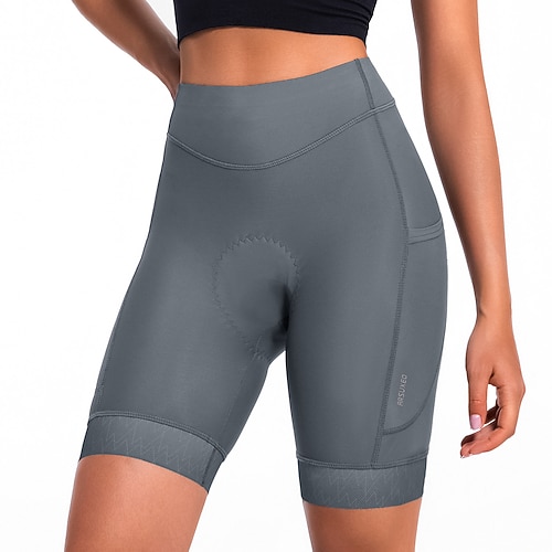 Arsuxeo Damen Einfarbig Radsport-Radhose: Fahrradunterwäsche-Shorts Fahrradhose Fahhrad Shorts Strumpfhosen Formpassend Mountainbike MTB Straßenradsport Sport Schweißableitend Bequem Schützend Image