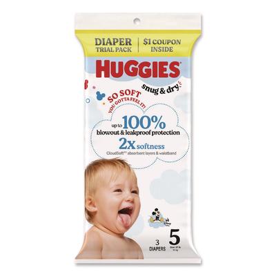 Huggies Snug and Dry, Size 5, Over 27 lbs, Disney Design, 3 Diapers/Pack, 30 Packs/Carton (KCM57031)
