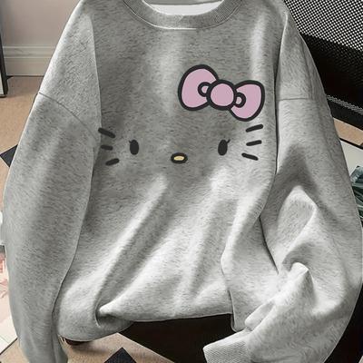 TEMU Sweatshirt, Crew Neck Casual Sweatshirt For Winter & Fall, Women's Clothing Image