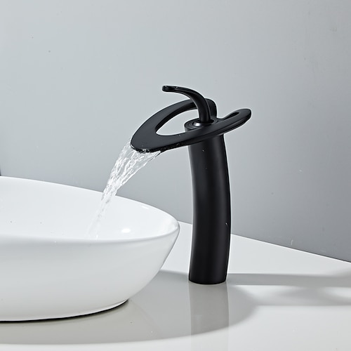 Waschbeckenarmatur - Wasserfall Galvanisiert Mittelset Einhebel EinlochBath Taps Image