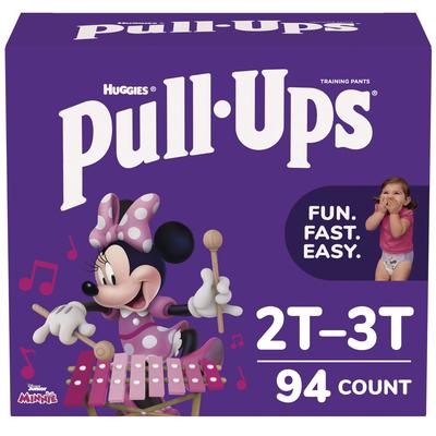 Huggies Pull-Ups Learning Designs Potty Training Pants for Girls, 2T-3T, 16 lbs to 34 lbs, 94/Carton (KCM45268)