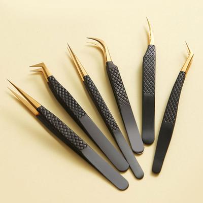 TEMU 6pcs Eyelash Set - Steel, For False Lashes & Art Image