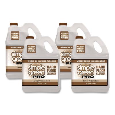 Simple Green Pro Hard Floor Cleaner, Lemon Verbena, 1 gal Bottle, 4/Carton (SMP0505128)