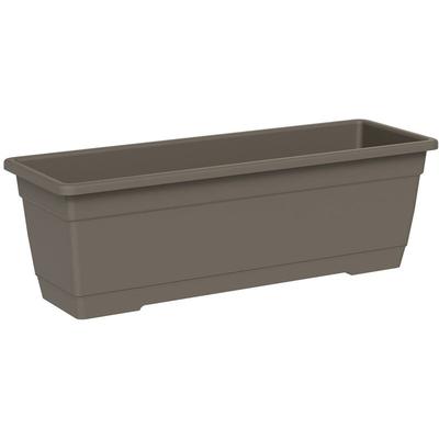 Pflanzkasten birka Sand umbra rechteckig 80 cm - Kunststoff - Teraplast Image