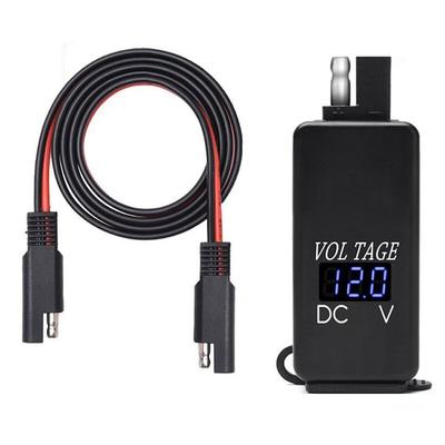 Tlily - SAE-Zu-USB-Adapter mit Voltmeter Motorrad-Schnelltrennstecker Wasserdichtem Image