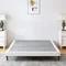 4 Inch King Size Box Spring Heavy Duty Metal Mattress Foundation with Easy Clean Cover, Noise