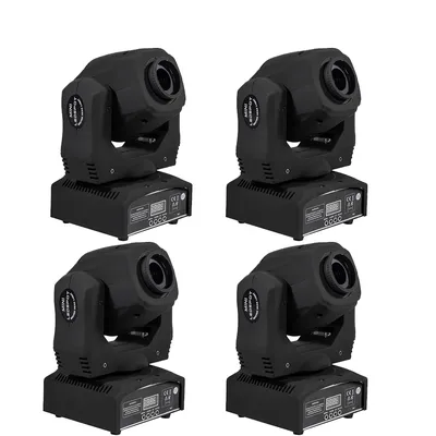 SHEHDS 4pcs 60W LED Spot Gobo Moving Head Light for DJ Disco Stage Theater Stage Lighting Equipment