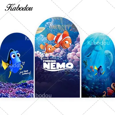 The Finding Nemo Ocean Theme Arch Photo Backdrop Arch Wall Birthday Chiara Photography Background Polyester With Zipper
