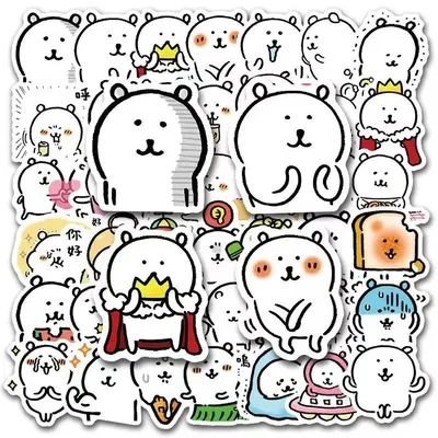 10/30/50PCS Cute JokeBear Cartoon Kawaii Funny Chiikawa Graffiti Sticker DIY Water Cup Skateboard