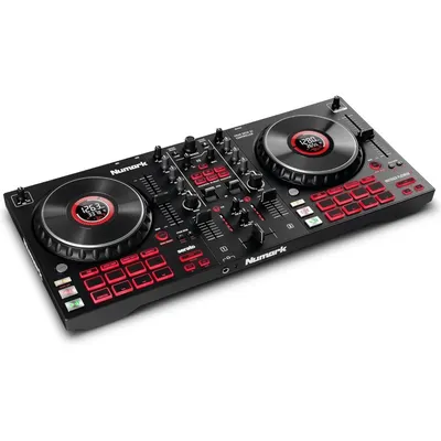 Mixtrack Platinum Serato Control, DJ Mixer, Built-in Audio Interface, FX Paddles, 4 Decks + Jog