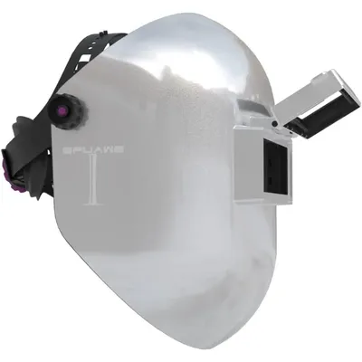 Flip Up Chopped Fiberglass Sugar Scoop Welding Helmet, Medium Cut top and Bottom Sugar Scoop Pipeline Welding Hood