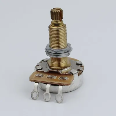 1Pcs GUYKER Guitar Series A500K Brass Long Shaft Audio Potentiometers/Pots For Bass