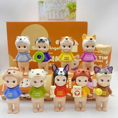 High-Quality Sonny Angel Mini Figure Dog Time Series Blind Box Kawaii Dolls Character Decoration Birthday Gift Kid Toy Model