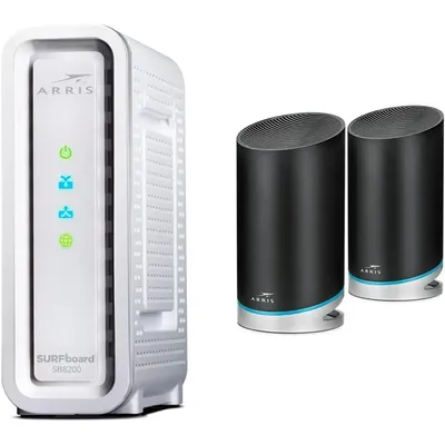 Surfboard | SB8200 DOCSIS 3.1 Modem (1 Gbps Max Internet Speeds) & W130 mAX Plus