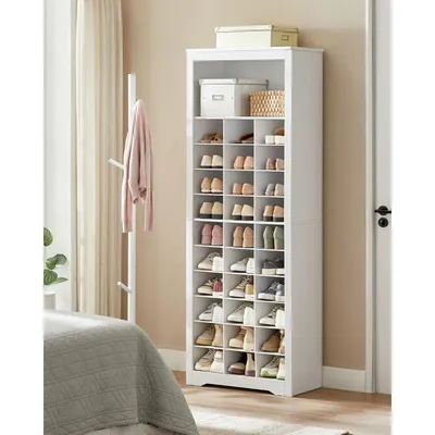 Shoe storage cabinet, 10-layer shoe rack organizer, can hold up to 30 pairs of shoes, suitable for the entrance bedroom