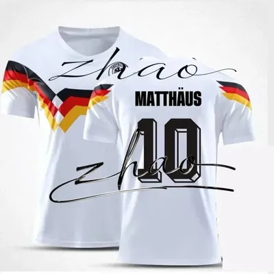 Trendy European Cup Jerseys, German National Football Team Boys' and Girls' Jerseys, Summer Sports Motorcycle Sports T-shirts