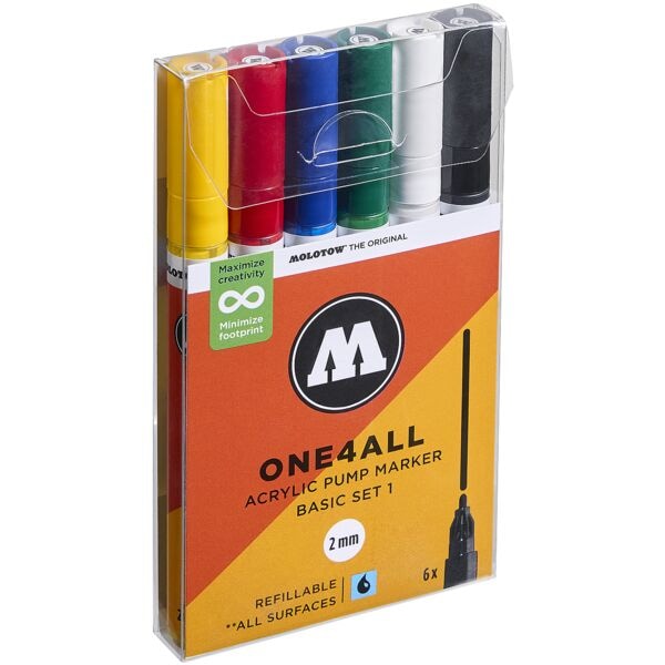 MOLOTOW Lackmarker »One4All« 2,0 mm 6 St. gelb Image