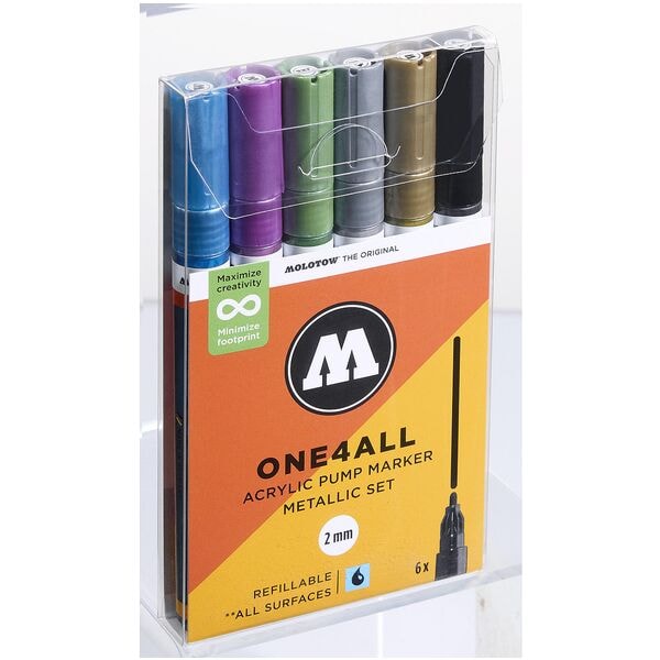 MOLOTOW Lackmarker »One4All« 2,0 mm 6 St. grau Image