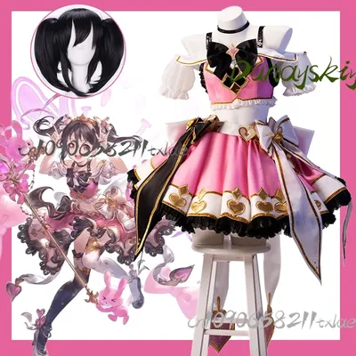 Liebesleben! μ's Nico Yazawa Cosplay – Granblue Fantasy Collab Outfit & Perückenset Hope to the Stage Halloween-Abschlusskostüm Image