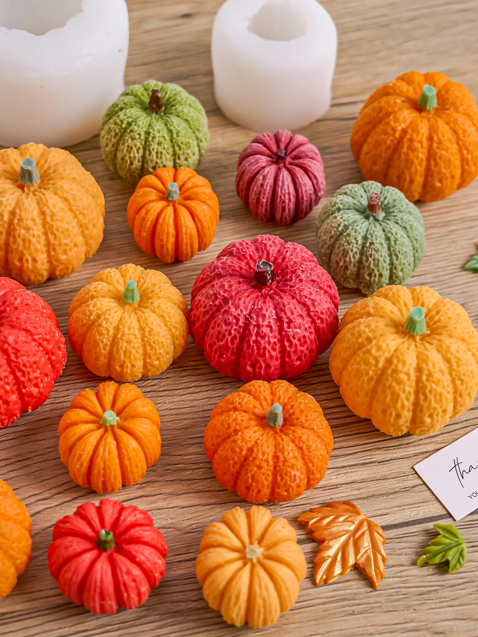 3D Kürbis Kerze Halloween Ornamente Silikon Form DIY Duft Kerze, Der Werkzeuge Gips Harz Schokolade Formen Wohnkultur Image