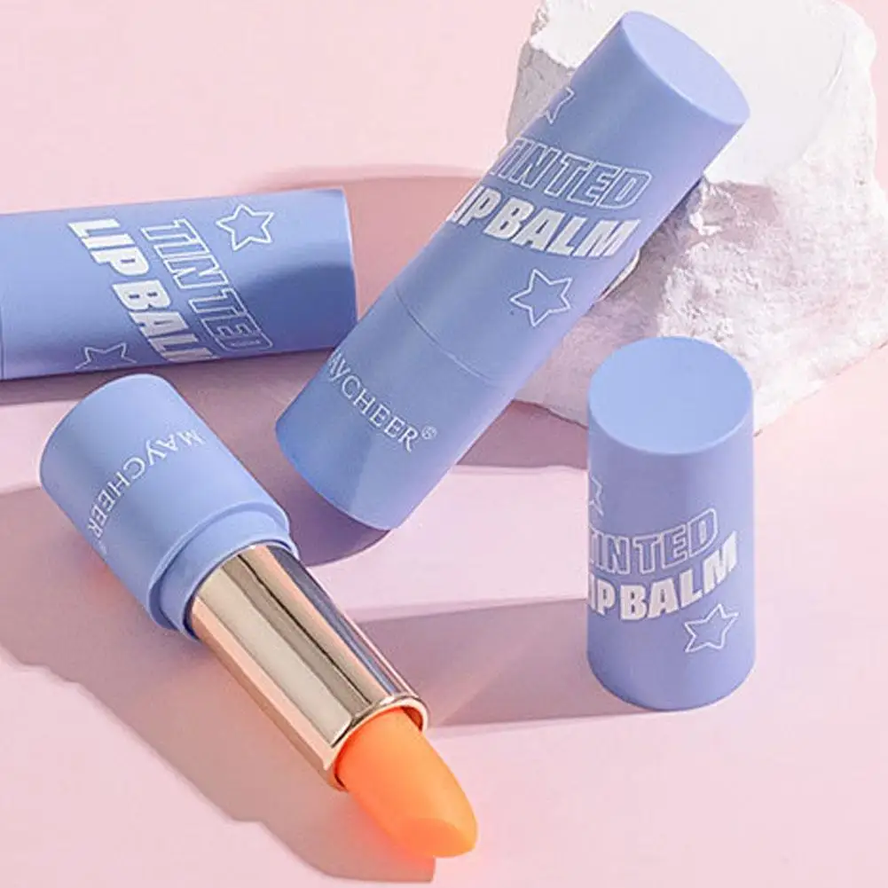 Lippenbalsam mit Farbwechsel, nährend, feuchtigkeitsspendend, Anti-Trocknungs-Lippenstift, langlebig, wasserfest, farbwechselndes Lippenpflege-Make-up Image