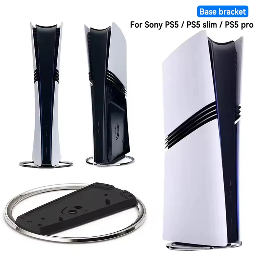 Tragbare vertikale Kühlständerbasis aus Metall für PS5/PS5 Pro/Slim-Halterung, rutschfester Basishalter für PlayStation 5-Zubehör Image