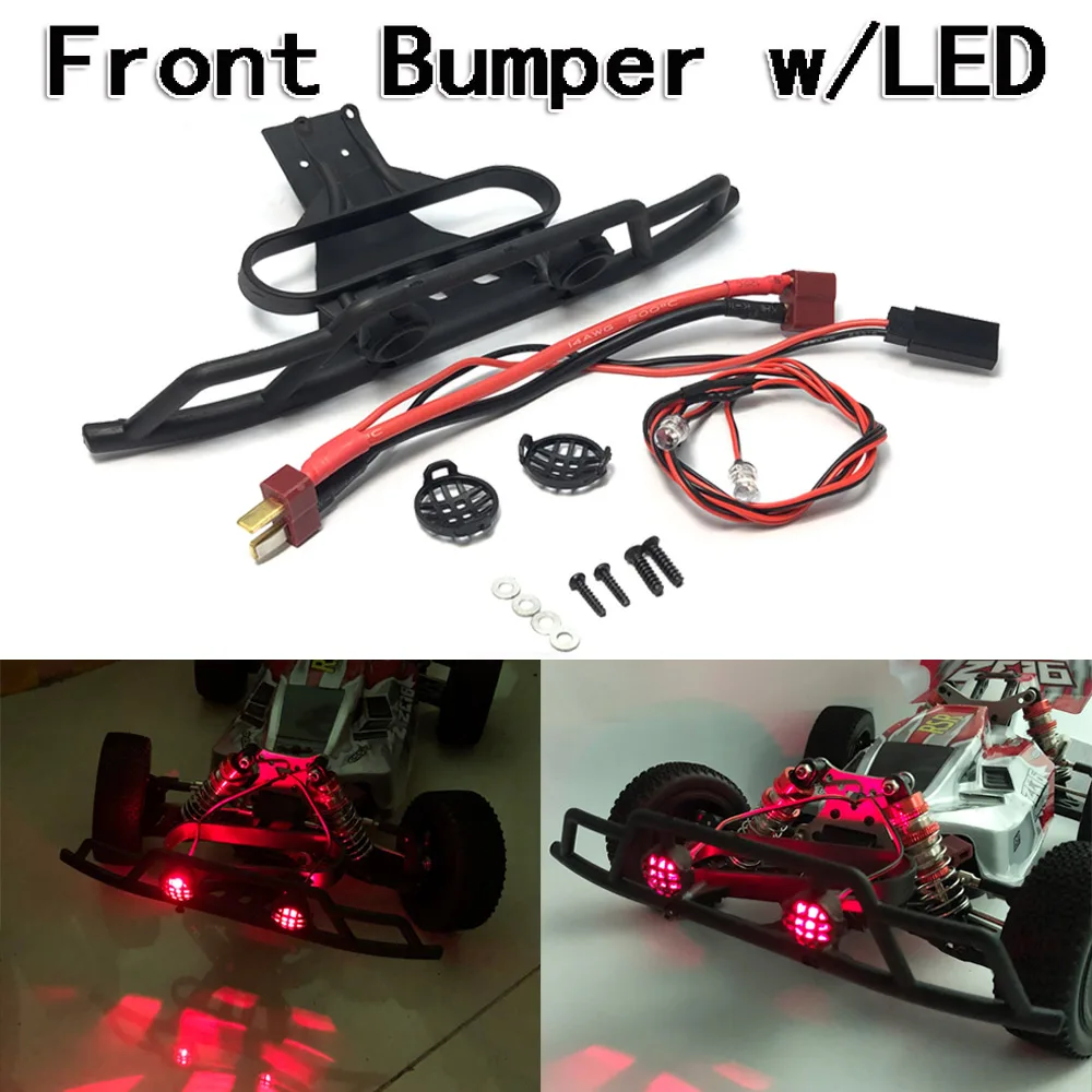 Wltoys 144001 144010 124019 124017 124016 124018 Zubehör On Road Upgrade-Teile Frontstoßstangen-Rollenrad