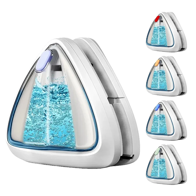 Magnetischer Fensterreiniger, wassergefüllter Fensterreiniger, doppelseitig, für 3–8 mm Fenster, professionell, enthält insgesamt 10 Schwämme Image