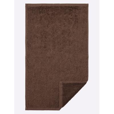 Handtuch WÄSCHEPUR Gr. 2, braun (schoko), B:70cm L:140cm, 100% Baumwolle, Handtücher (Packung) Image