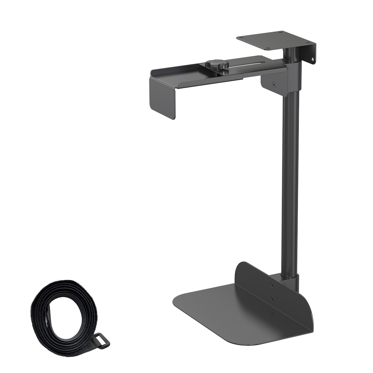 (Intenso) HFTEK® Universal Computerhalterung höhenverstellbar / Gehäusehalter / Tischhalterung für Untertisch Image