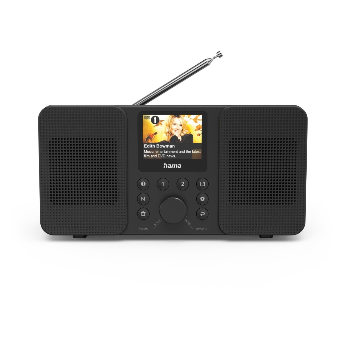 HAMA Digitalradio (DAB+) "Digitalradio (DAB+, Internetradio, Bluetooth RX, App)", schwarz, B:23,5cm H:12,5cm T:8cm, Radios Image