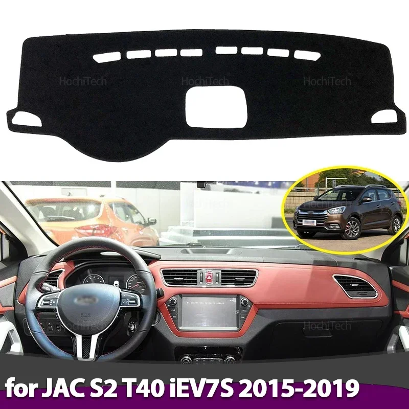 Anti-Rutsch-Armaturenbrett-Abdeckung, Schutzpolster, Autozubehör, Sonnenschutz, Teppich für JAC S2 T40 IEV7S 2015 2016 2017 2018 2019 Image